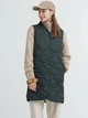 Теплый жилет пуховый удлиненный женский Uniqlo 254878028 S Зеленый (1159798818) - изображение 1