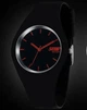 Женские наручные классические часы Skmei 9068 Rubber (Черный с красным) - изображение 2