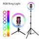 Лампа Кольцевая RGB LED, 36 cm 14", 192 Lights, 39 RGB, MJ-36 - изображение 3