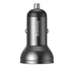 Автомобильное зарядное устройство BASEUS Digital Display Dual USB (2USB, 4.8A, 24W). Grey - изображение 5