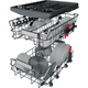 Вбудована посудомийна машина 45 см. Whirlpool WSIO3O34PFEX - зображення 6