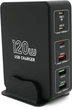 Зарядний пристрій Voltronic V-818H 120W, 3USB+3Type-C Black (YT31246) - зображення 1