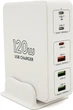 Зарядная устройство Voltronic V-818H 120W, 3USB+3Type-C White (YT31247) - изображение 1