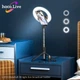Держатель с кольцевым освещением HOCO Showfull fill light live broadcast LV03 4756423 - изображение 7