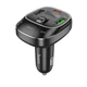 Адаптер автомобільний HOCO Pole BT FM transmitter E76 |2USB/1Type-C, 45W/3A, PD/QC| Space black - изображение 4