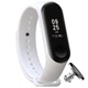 Силиконовый ремешок MRK для фитнес браслета Xiaomi Mi Band 4/3 Белый с металлической кнопкой (mrk51230006) - изображение 1