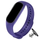 Силиконовый ремешок MRK для фитнес браслета Xiaomi Mi Band 4/3 Фиолетовый с металлической кнопкой (mrk21042046) - изображение 1