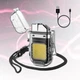 Электронная зажигалка с фонариком аккумуляторная с зарядкой через USB UKC 9258 - изображение 1