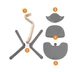 Стульчик для кормления Stokke Nomi основание основание Walnut (орех) White, 7040356267019 - изображение 2