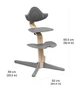 Стульчик для кормления Stokke Nomi основание основание Walnut (орех) White, 7040356267019 - изображение 4