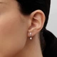 Сережки LUNET з білого золота, з діамантами 313541121 - изображение 2