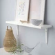 Полка з кронштейном IKEA BERGSHULT / TOMTHULT, білий, 80х20 см, 794.183.21 - изображение 3