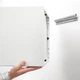 Настенный шкаф IKEA ЭКЕТ, застеклить дверь, темно-серый, 35x25x35 см, 493.363.41 - изображение 6
