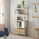 Відкрита шафа для книг IKEA EKENABBEN, осика, білий, 70х34х154 см, 804.878.13 - изображение 2