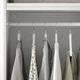 Шкаф 8 дверей + 3 ящика IKEA ОПХУС, белый STRAUMEN зеркальное стекло, САННИДАЛ белый, 240x57x221 см, - изображение 4