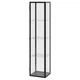 Шафа зі скляними дверцятами IKEA BLÅLIDEN, чорний, 35х32х151 см, 005.205.19 - изображение 1