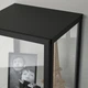 Шафа зі скляними дверцятами IKEA BLÅLIDEN, чорний, 35х32х151 см, 005.205.19 - изображение 3