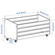 Контейнер із колесами IKEA ІВАР, сосна, 78x30 см, 504.845.09 - зображення 8