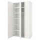 Гардероб с 9 дверями IKEA ОПХУС, белый, Фоннес белый, 140x57x261 см, 694.243.32 - изображение 1