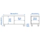 Тумба под ТВ IKEA БЕСТО, с дверцами, под беленый дуб, 120x42x48 см, 394.196.24 - изображение 6