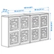 Шафа IKEA ІВАР, Двері, чорна сітка, 160x30x83 см, 995.081.08 - зображення 6