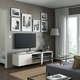 Тумба під ТВ IKEA БЕСТО, з дверцятами, білий, Лаппвікен білий, 180x42x38 см, 893.306.91 - зображення 2