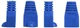Колпачок изолирующий Netrack 105-81 для коннектора RJ-45 Blue (5907418852946) - изображение 2