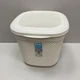 Корзина для зберігання з кришкою 15 л Ucsan Plastik M-166 бежева - изображение 3