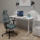 Крісло Mealux Leo Air Grey / Blue (арт.Y-543 KBGL) Сіро - блакитне - изображение 2