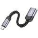 Кабель-перехідник HOCO UA24 Type-C male to USB female 3.0 converter Metal Gray (6942007608848 ) - зображення 3