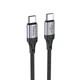 Кабель Hoco X102 Fresh 60W charging data cable Type-C to Type-C Black - зображення 1