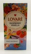 Чорний цейлонський чай Lovare Raspberry vanilla 24 конверти по 2гр - зображення 1