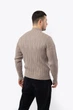 Мужской свитер XXL цвет бежевый LAGODOMEE ЦБ-00224085 - изображение 4