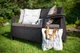 Диван для саду і тераси Keter Corfu Love Seat Max коричневий 258947 - зображення 2
