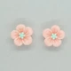 Серьги детские клипсы для ушей без пробивания уха Liresmina Jewelry "Цветочное Великолепие" нежно розовые - изображение 2