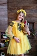 Сукня вишиванка дитяча Грація жовта 98 - изображение 2