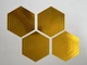 Зеркальная наклейка на стену "Hexagon" - акриловая панель для декора интерьера, самоклеящаяся, 24 шт, золото (710033) - изображение 3