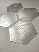 Зеркальная наклейка на стену "Hexagon" - акриловая панель для декора интерьера, самоклеящаяся, 24 шт, серебро (710035) - изображение 5
