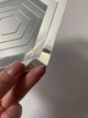 Зеркальная наклейка на стену "Hexagon" - акриловая панель для декора интерьера, самоклеящаяся, 24 шт, серебро (710035) - изображение 6