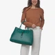 Сумка женская кожаная шоппер большая Regina Notte Shopper 3177 Изумруд - изображение 2