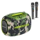Портативная беспроводная Bluetooth колонка Hopestar Party Box с 2 Микрофоном Караоке |120Вт, Bluetooth| Camo - изображение 1