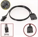 Кабель Сплиттер 5V 3PIN+4PIN ARGB LED Strip Connector 1 -> 1 удлинитель комплект 2шт 25см (788225944-11) Черный - изображение 1