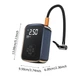 Компрессор автомобильный RIAS AI-006 аккумуляторный с дисплеем 150PSI 120W Black (3_04529) - изображение 2