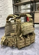 Плитоноска тактическая ASDAG, 4 точки быстрый сброс + 7 подсумков. Пиксель. - изображение 2