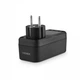 Мережевий адаптер з 2USB + USB-C та заземленням VIDEX ONCORD VF-AD1G2U1C-B Black - зображення 6