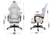 Геймерское Кресло с RGB Подсветкой Компьютерное Игровое Huzaro Force 4.7 RGB White с Подставкой для Ног Белое до 140 кг Польша - изображение 2