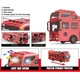 Інтерактивний конструктор Автобус A-Toys YW 9099 B зі звуковими ефектами, підсвічуванням салону, деталями, що рухаються, Червоний Від 3 років - зображення 3