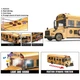 Інтерактивний конструктор Автобус A-Toys YW 9099 C зі звуковими ефектами, підсвічуванням салону, конструктором, інерцією, викруткою, рухомими деталями, Жовтий Пластик - зображення 3