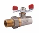 Кульовий кран 1" з згоном "Американка" Valves 0016 PN30 - изображение 2