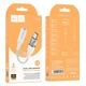 Перехідник Type-C адаптер на навушники mini jack 3.5mm AUX HOCO Spirit transparent digital (0.15m, DAC). White - зображення 5